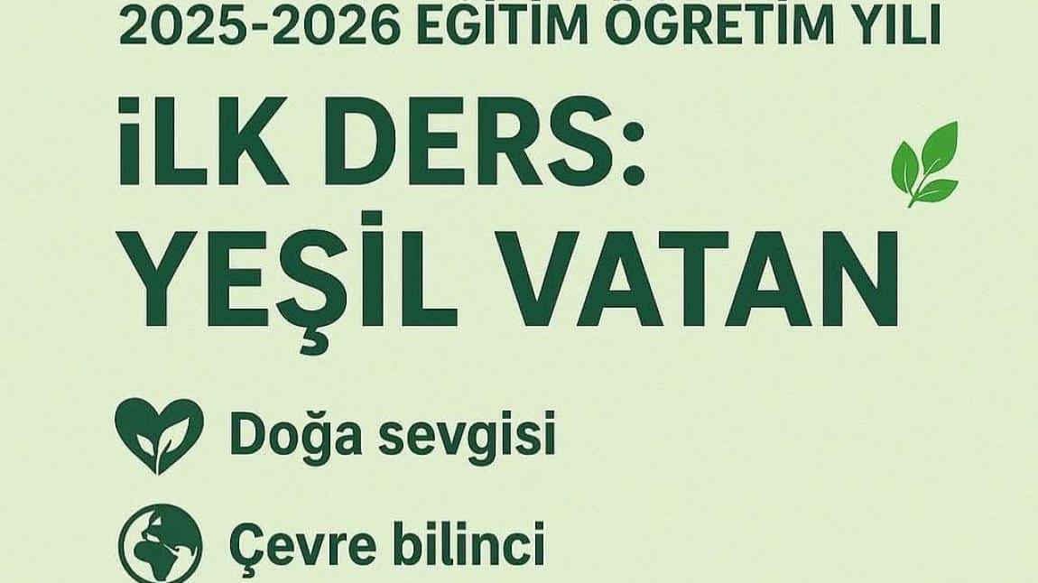 İLK DERS YEŞİL VATAN
